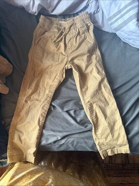 GAP Kids Tan Elastic-Waist Pull-On Pants
